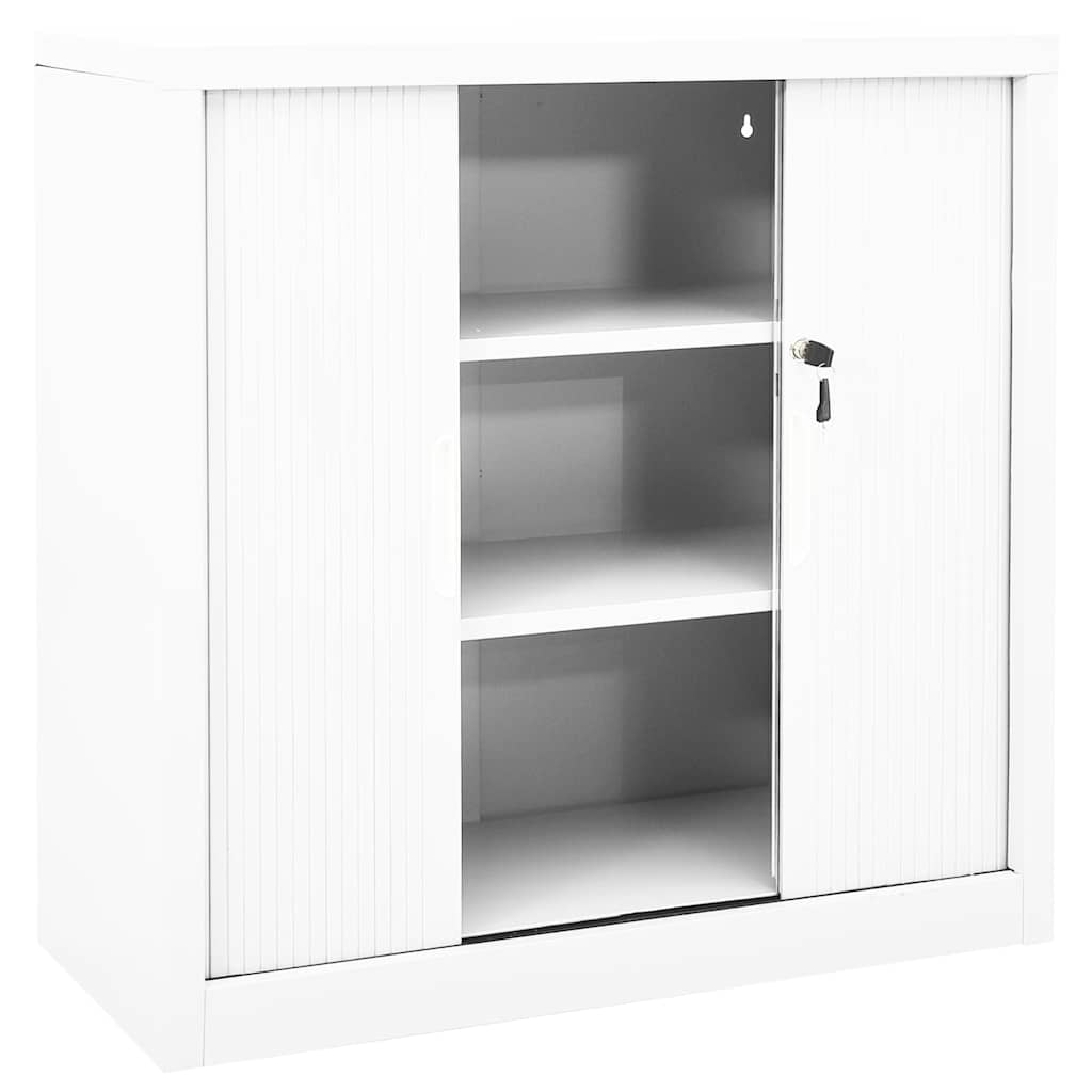 Armadio con Ante Scorrevoli 90x40x90cm in Acciaio