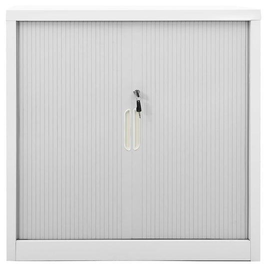 Armadio con Ante Scorrevoli Grigio 90x40x90 cm in Acciaio - homemem39