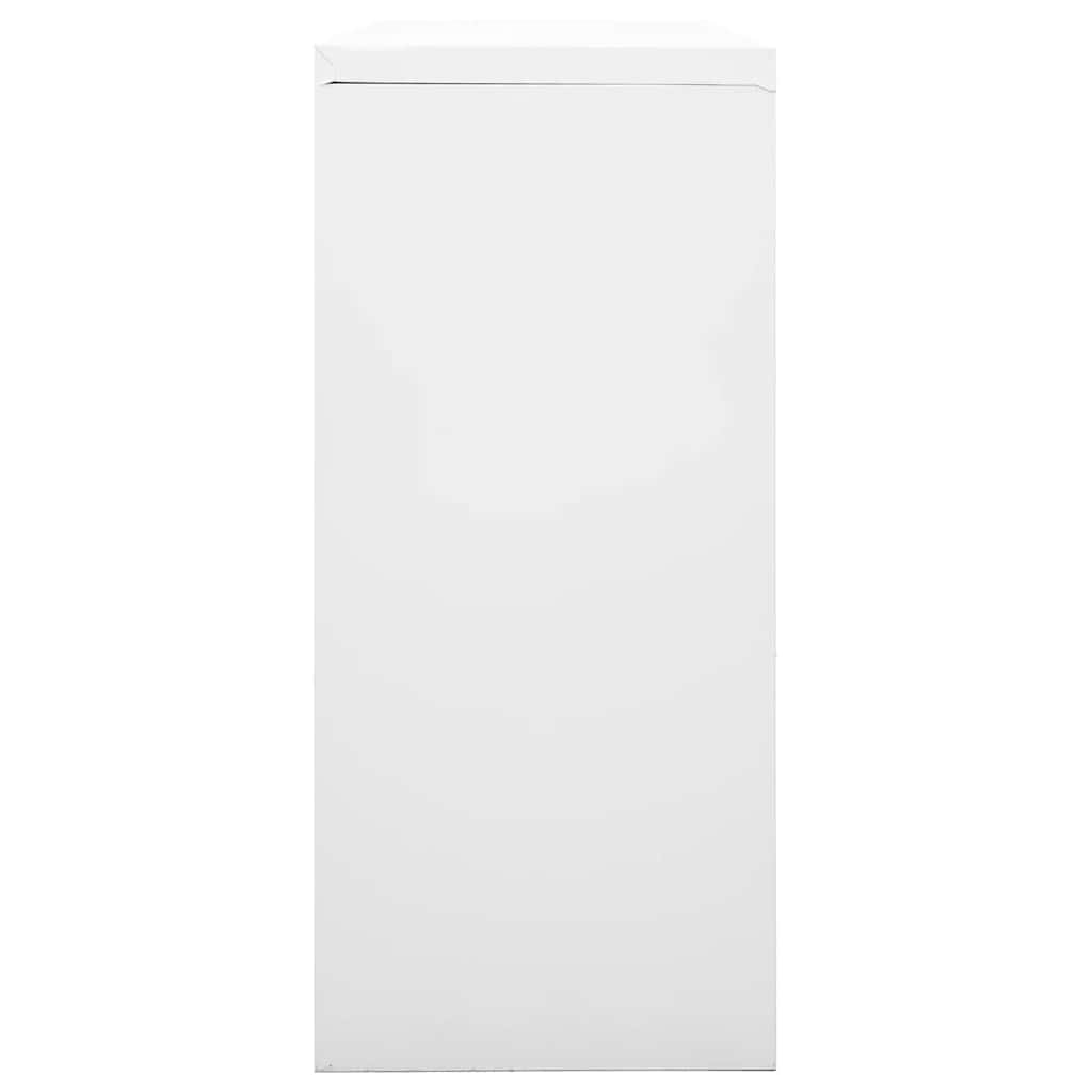 Armadio con Ante Scorrevoli Grigio 90x40x90 cm in Acciaio | homemem39