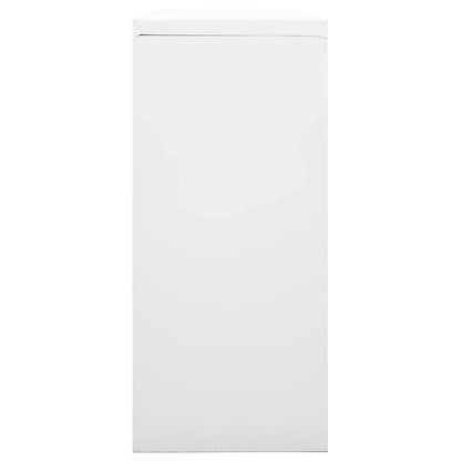 Armadio con Ante Scorrevoli Grigio 90x40x90 cm in Acciaio