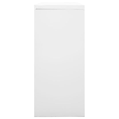 Armadio con Ante Scorrevoli Grigio 90x40x90 cm in Acciaio - homemem39