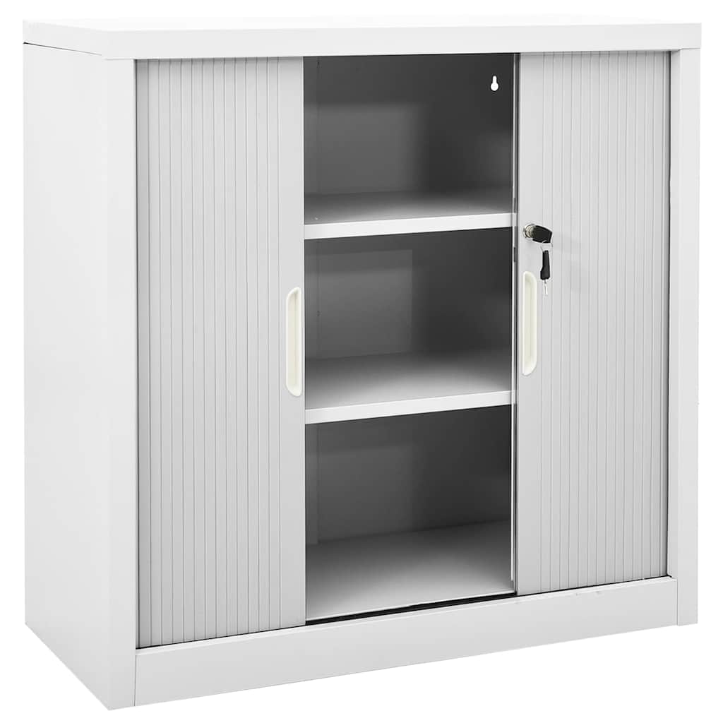 Armadio con Ante Scorrevoli 90x40x90cm in Acciaio