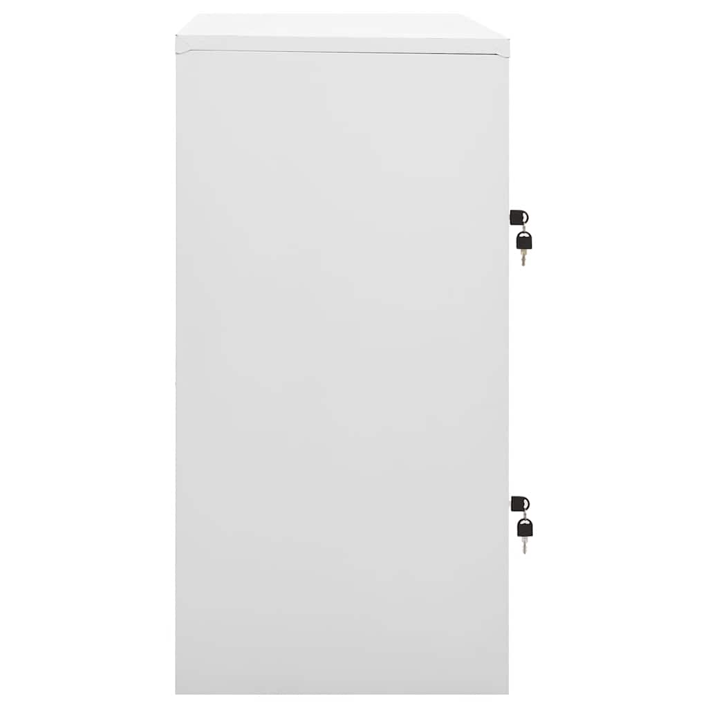 Armadietto con Chiave Grigio Chiaro e Blu 90x45x92,5 cm Acciaio | homemem39