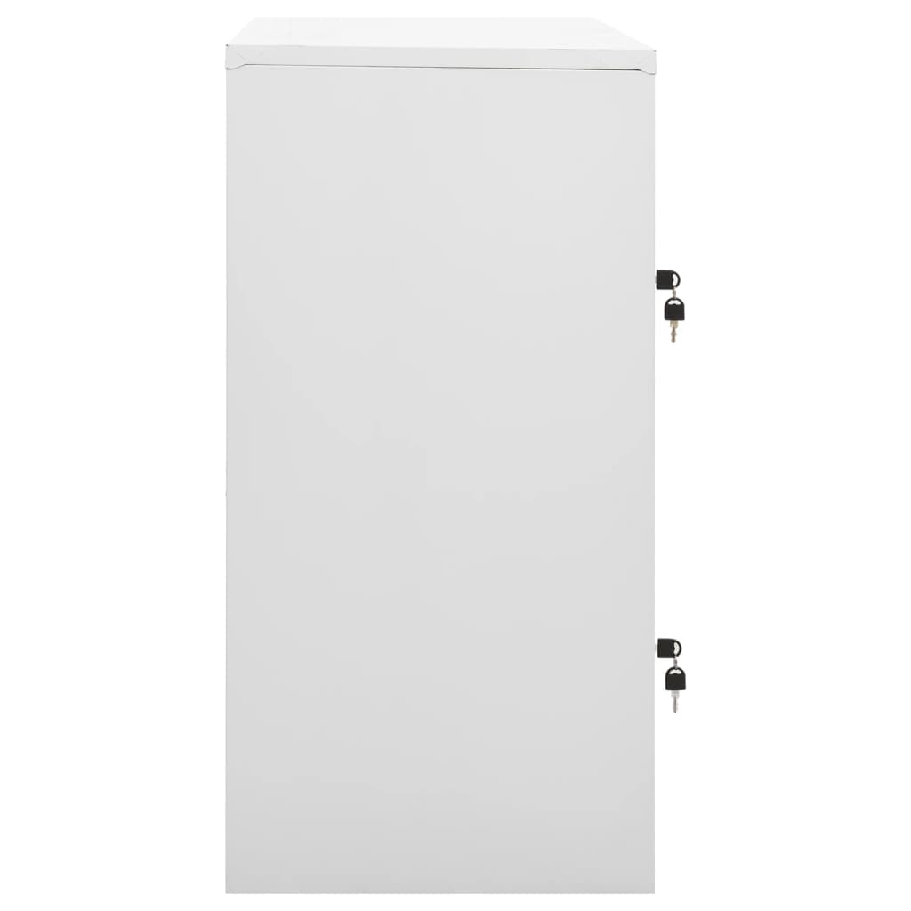 Armadietto a Chiave Grigio Chiaro e Verde 90x45x92,5 cm Acciaio | homemem39