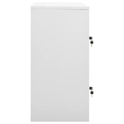 Armadietto a Chiave Grigio Chiaro e Verde 90x45x92,5 cm Acciaio | homemem39