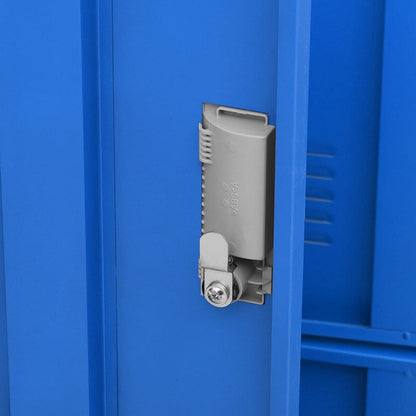Armadietto con Chiave Grigio Chiaro e Blu 90x45x92,5 cm Acciaio | homemem39