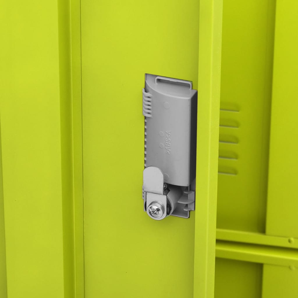 Armadietto a Chiave Grigio Chiaro e Verde 90x45x92,5 cm Acciaio | homemem39