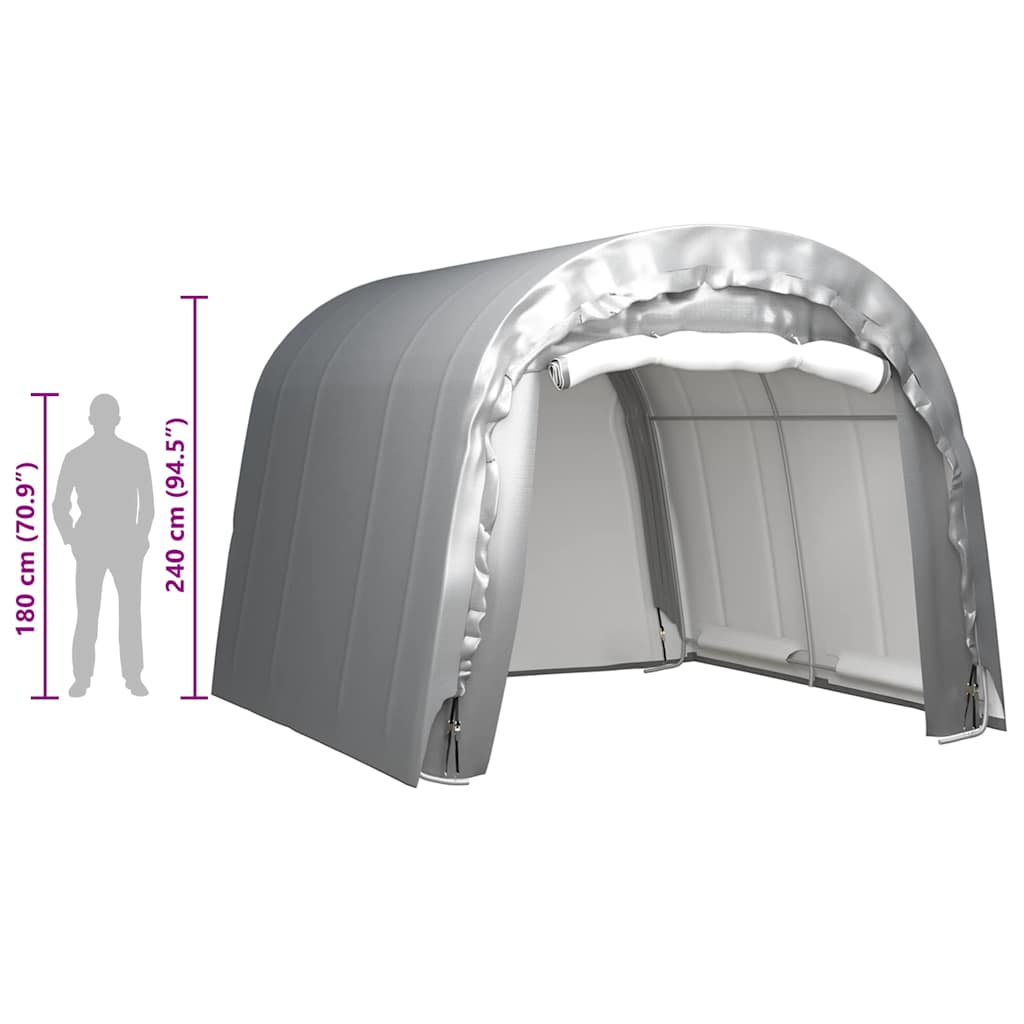 Tenda Capannone 300x300 cm in Acciaio Grigio