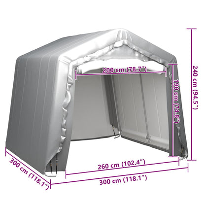 Tenda Capannone Grigio Acciaio