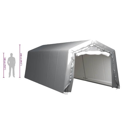 Tenda Capannone 300x750 cm Grigio Acciaio - homemem39