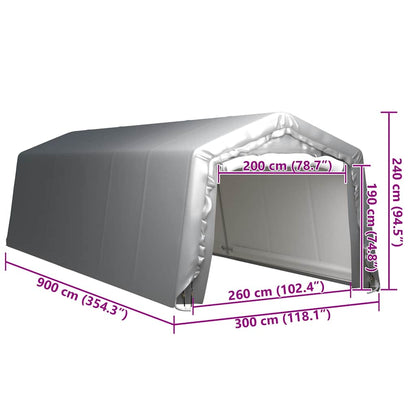 Tenda Capannone Grigio Acciaio