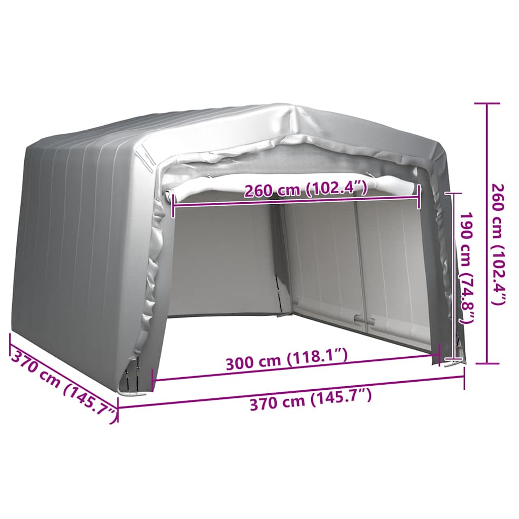 Tenda Capannone Grigio Acciaio
