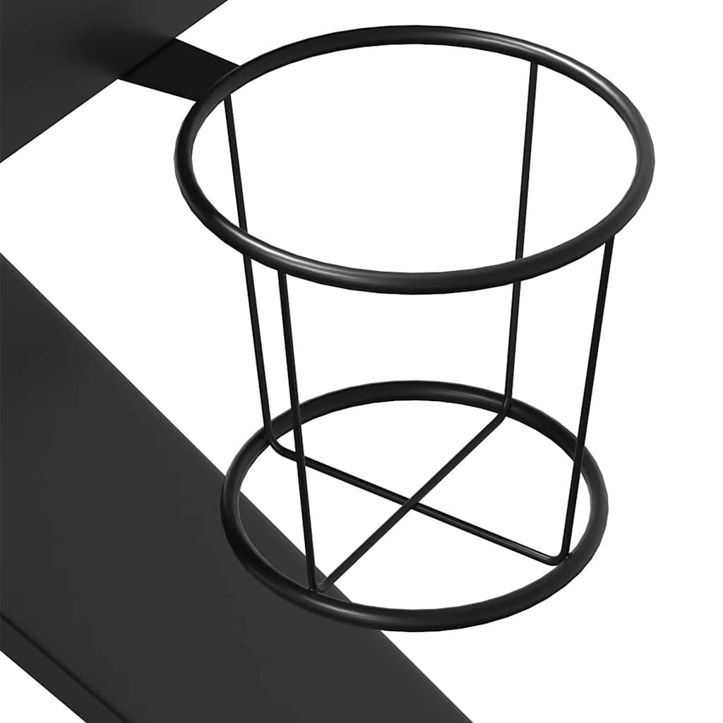 Scrivania da Gaming con Gambe a K Nera 110x60x75 cm
