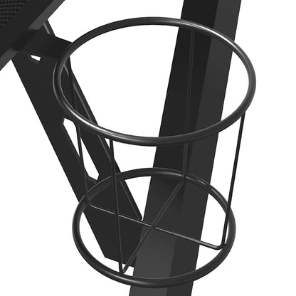 Scrivania da Gaming con Gambe a Y Nera 90x60x75 cm - homemem39