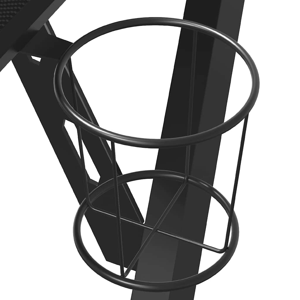 Scrivania da Gaming con Gambe a Y Nera 90x60x75 cm