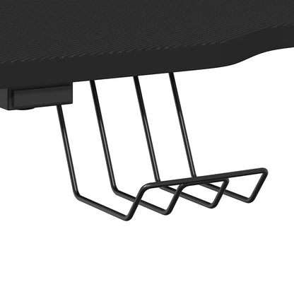 Scrivania da Gaming con Gambe a ZZ Nera 90x60x75 cm - homemem39