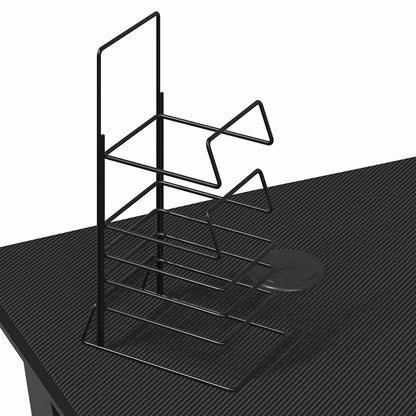 Scrivania da Gaming con Gambe a ZZ Nera 110x60x75 cm - homemem39