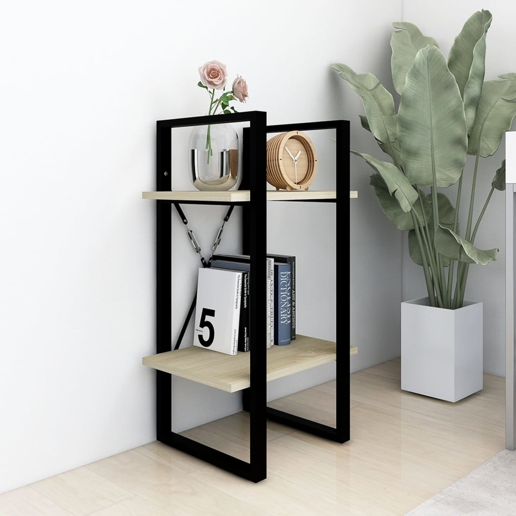 Libreria 2 Ripiani Rovere Sonoma 40x30x70 cm Legno Multistrato | homemem39