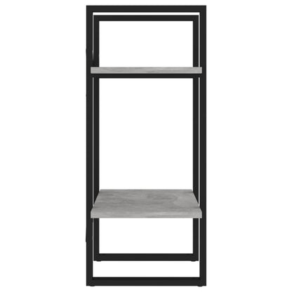 Libreria 2 Ripiani Grigio Cemento 40x30x70 cm Legno Multistrato | homemem39