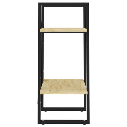Libreria a 2 Ripiani 40x30x70 cm in Legno Massello di Pino | homemem39