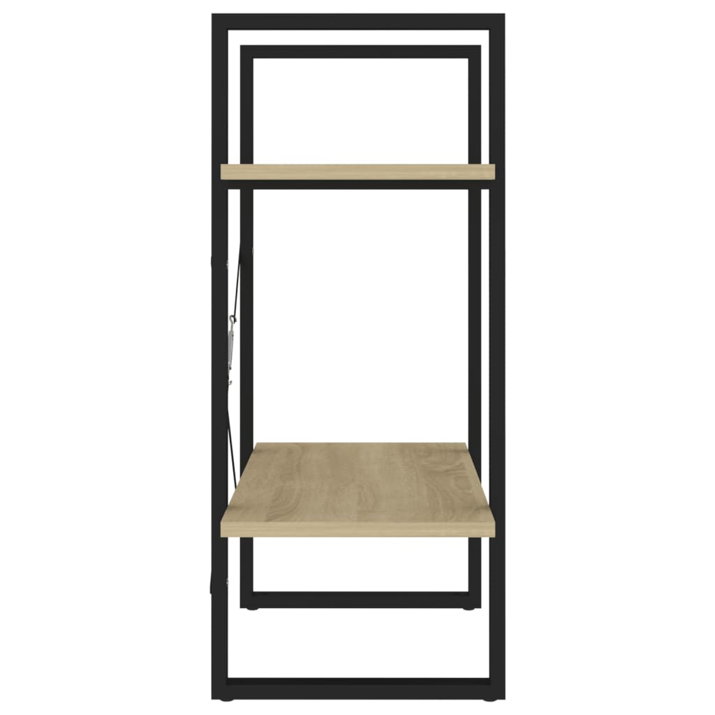Libreria 2 Ripiani Rovere Sonoma 60x30x70 cm Legno Multistrato | homemem39