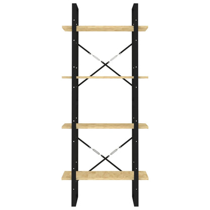 Libreria a 4 Ripiani 60x30x140 cm in Legno Massello di Pino | homemem39