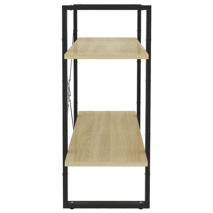 Libreria 2 Ripiani Rovere Sonoma 80x30x70 cm Legno Multistrato | homemem39