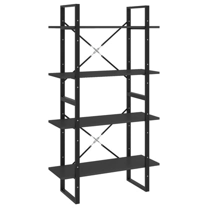 Libreria a 4 Ripiani Grigia 80x30x140 cm in Legno Multistrato