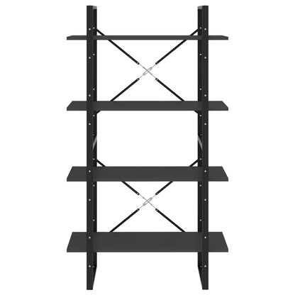 Libreria a 4 Ripiani Grigia 80x30x140 cm in Legno Multistrato | homemem39