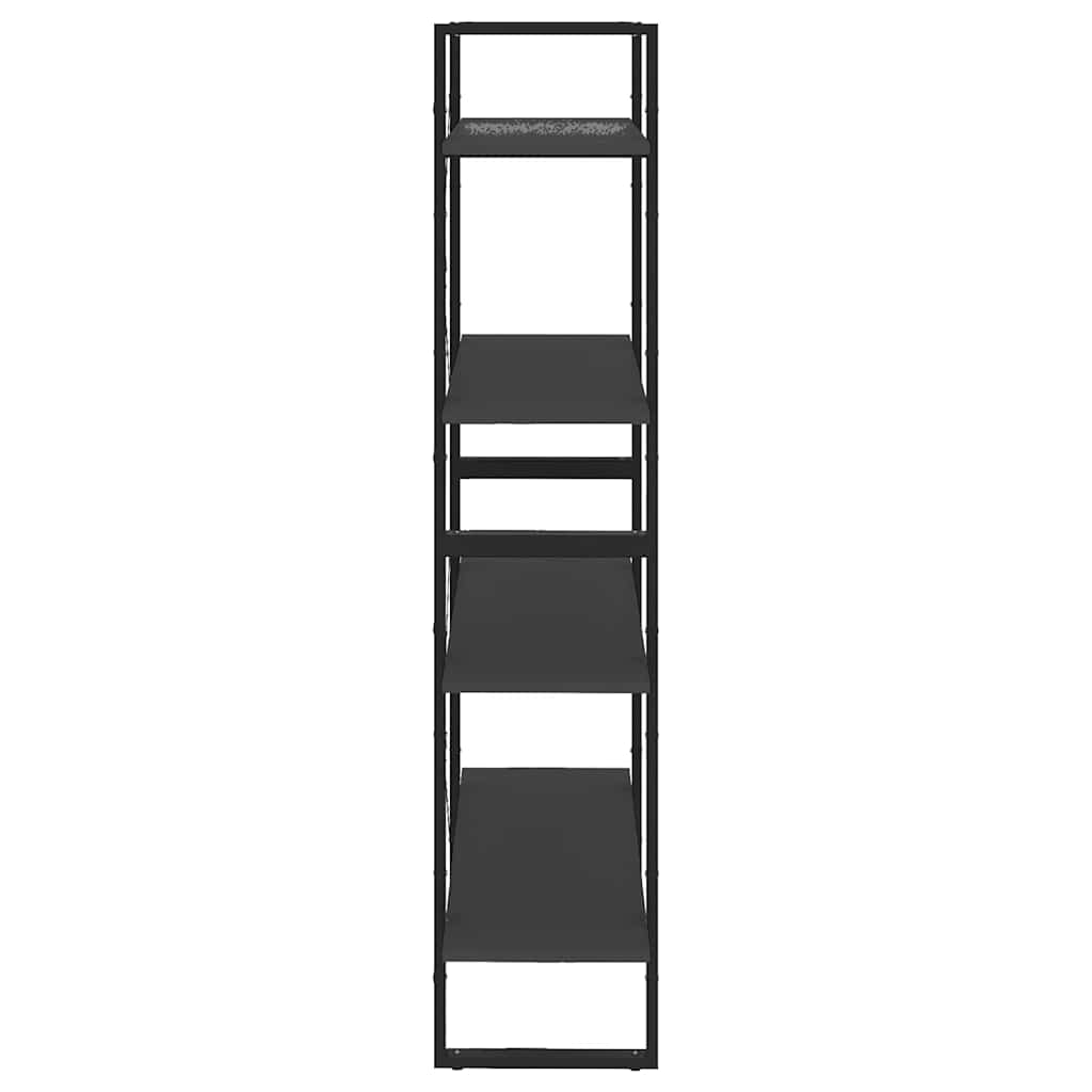 Libreria a 4 Ripiani Grigia 80x30x140 cm in Legno Multistrato