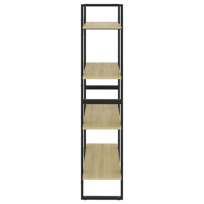 Libreria 4 Ripiani Rovere Sonoma 80x30x140 cm Legno Multistrato | homemem39