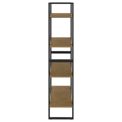 Libreria a 4 Ripiani 80x30x140 cm in Legno Massello di Pino | homemem39
