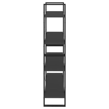 Libreria a 4 Ripiani Grigia 100x30x140 cm in Legno Multistrato