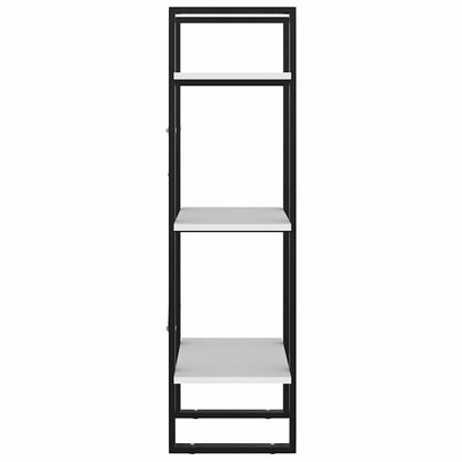 Libreria a 3 Ripiani Bianca 40x30x105 cm in Legno Multistrato
