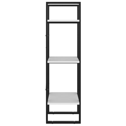 Libreria a 3 Ripiani Bianca 40x30x105 cm in Legno Multistrato