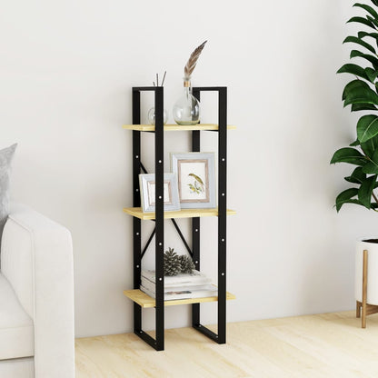 Libreria a 3 Ripiani 40x30x105 cm in Legno Massello di Pino | homemem39