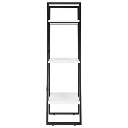 Scaffale Portaoggetti Bianco 60x30x105 cm Legno Multistrato