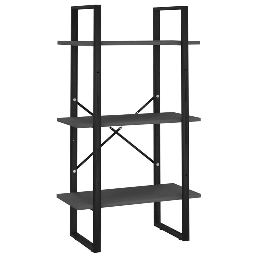 Scaffale Portaoggetti Grigio 60x30x105 cm Legno Multistrato | homemem39