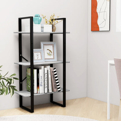 Scaffale Grigio Cemento 60x30x105 cm in Legno Multistrato | homemem39