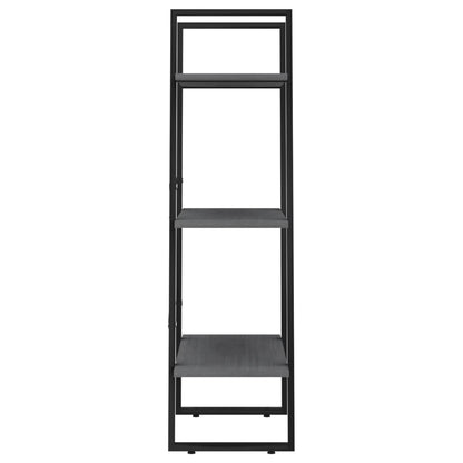 Scaffale Grigio 60x30x105 cm in Legno Massello di Pino | homemem39