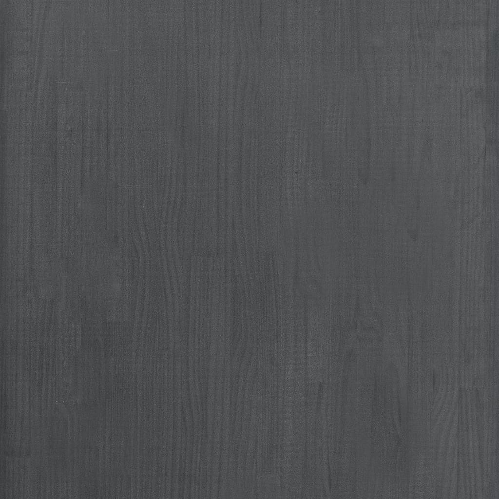 Scaffale Grigio 60x30x105 cm in Legno Massello di Pino | homemem39