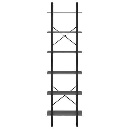 Scaffale Portaoggetti Grigio 60x30x210 cm in Legno Multistrato | homemem39