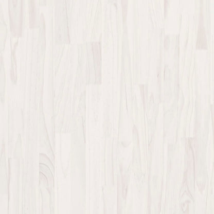 Scaffale Alto Bianco 80x30x210 cm in Legno Massello di Pino | homemem39