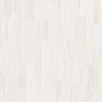 Scaffale Alto Bianco 80x30x210 cm in Legno Massello di Pino