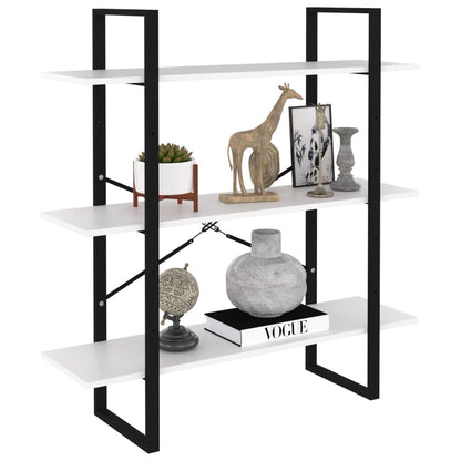 Libreria Bianca 100x30x105 cm in Legno Multistrato | homemem39
