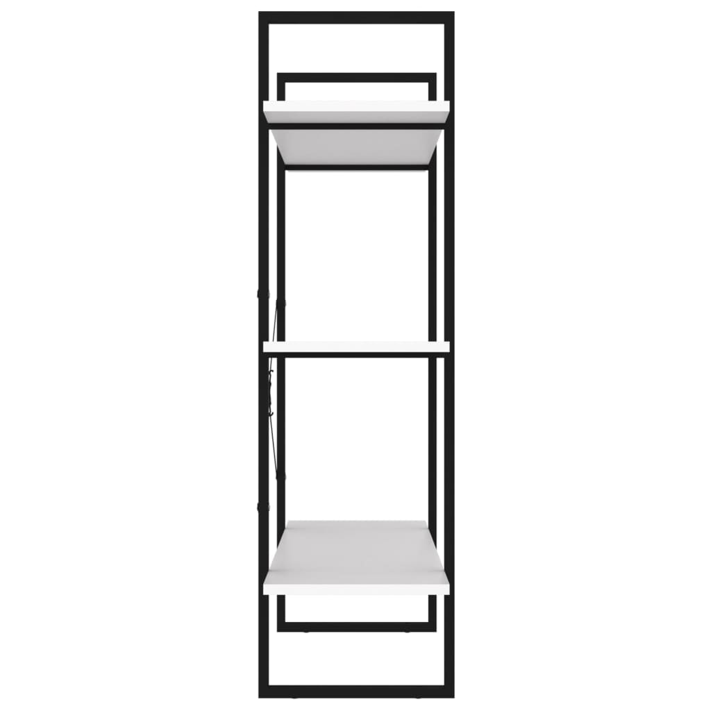 Libreria Bianca 100x30x105 cm in Legno Multistrato | homemem39