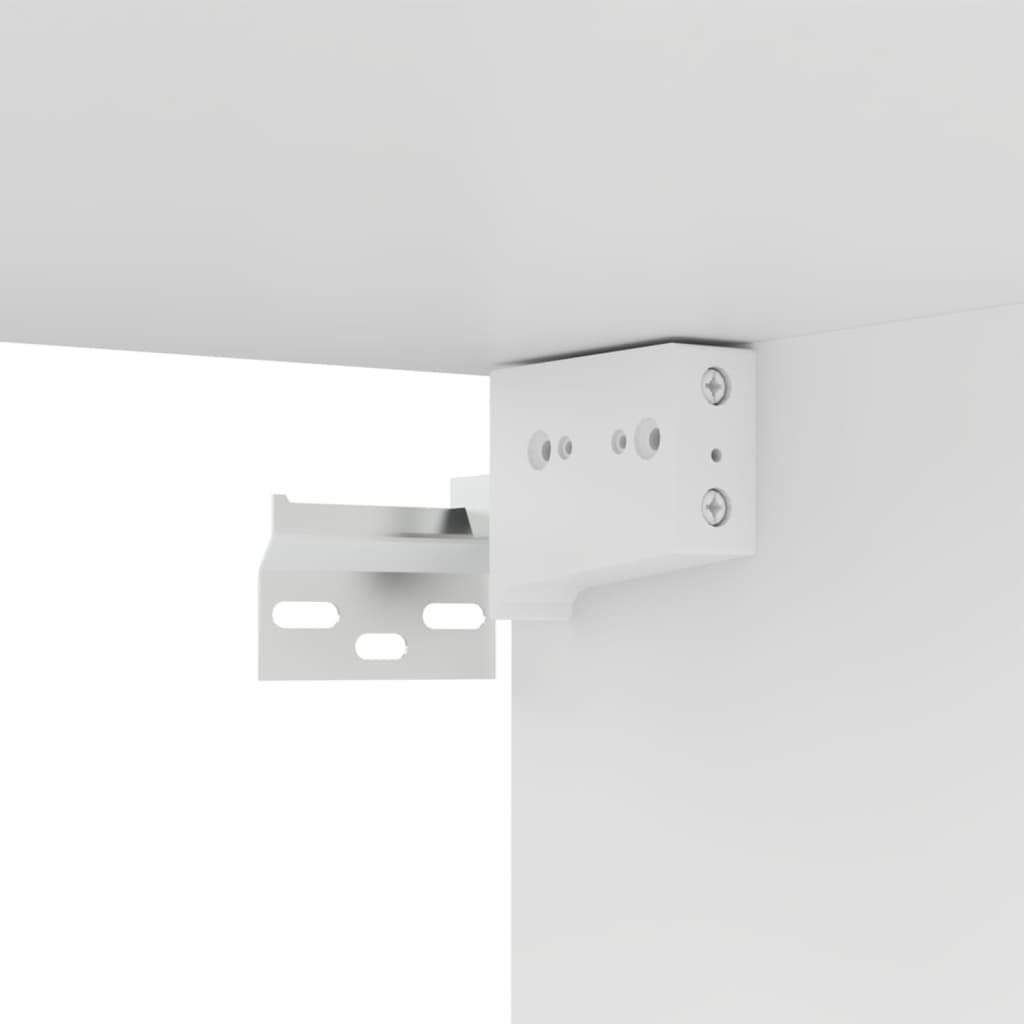 Mobili Porta TV 4 pz Bianchi 100x30x30 cm in Legno Multistrato - homemem39