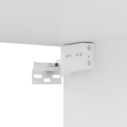 Mobili Porta TV 4 pz Bianchi 100x30x30 cm in Legno Multistrato - homemem39