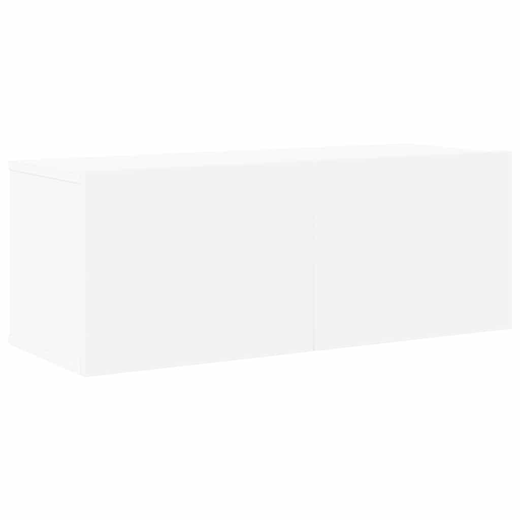 Set Mobili Porta TV 8 pz Bianco in Legno Multistrato