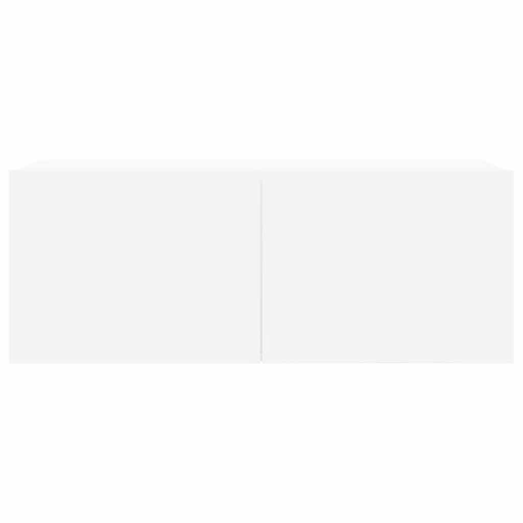 Set Mobili Porta TV 8 pz Bianco in Legno Multistrato